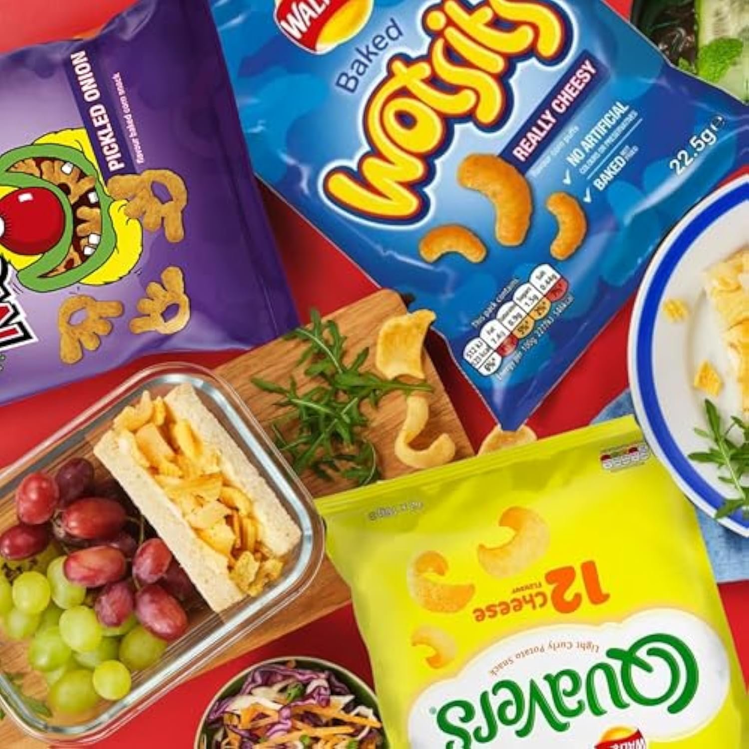 Assorted Flavour Crisps Multipack Box - Variety of 60 Crisps Snacks Box with EXTRA 3 x 18g French Fries Chips. Snacks Bulk Buy for Birthday Party Food, Pub Snacks, Movie Night, Camping - Image 3